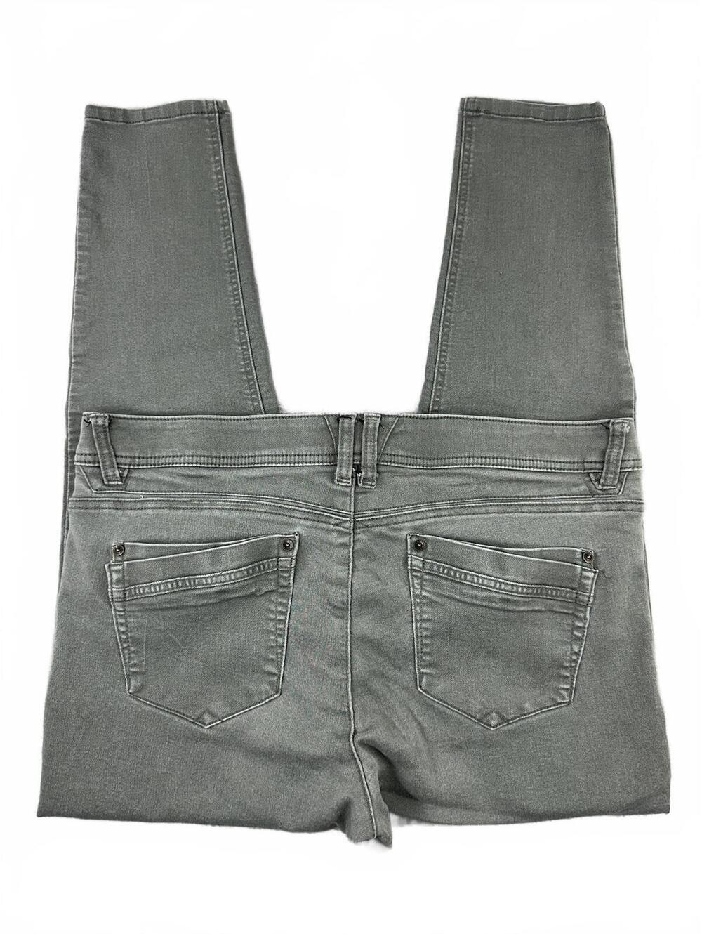 Democracy Absolution Skinny Jeans in Sage Green Y2K Indie Bohemian